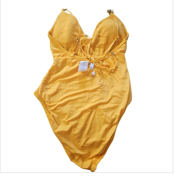 Trina Turk Women's Swimsuit Standard Deep Plunge V-Neck One Piece Swimsuit - Picture 5 of 11